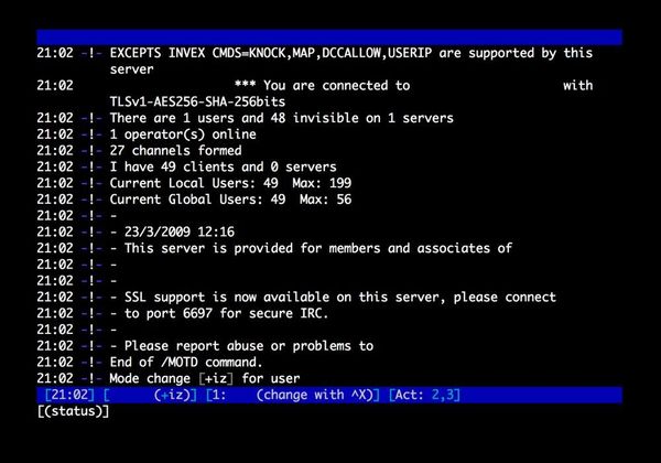 Setting up IRSSI for IRC